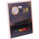 Grafix Barevné pastelky v dřevěném boxu 18 ks – Hledejceny.cz
