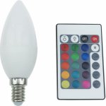 ACA Lighting LED SMD CANDLE E14 230V 4W IR RGB+3000K 120st. 300lm Ra80 – Hledejceny.cz