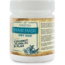 Hristina maska na vlasy pro suché vlasy len, kokos a jojobový olej 200 ml