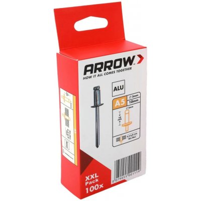 Arrow Trhací nýt RA hliník, pr. 5 x 10 mm, 100 ks – Zbozi.Blesk.cz