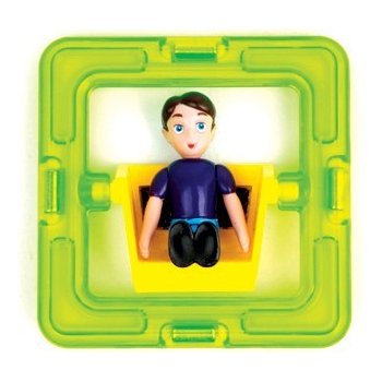 Magformers Čtverec s figurkou 1 ks chlapec