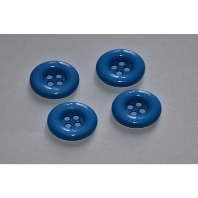 Knoflík plastový čtyřdírkový 18mm nebesky modrá – Zbozi.Blesk.cz