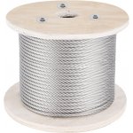 VEVOR Ocelové lano Z Nerezové Oceli 316 4 Mm 1x19 Délka 152m – Hledejceny.cz