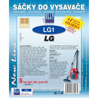 Jolly LG1 (5ks) do vysav. LG, GOLD STAR