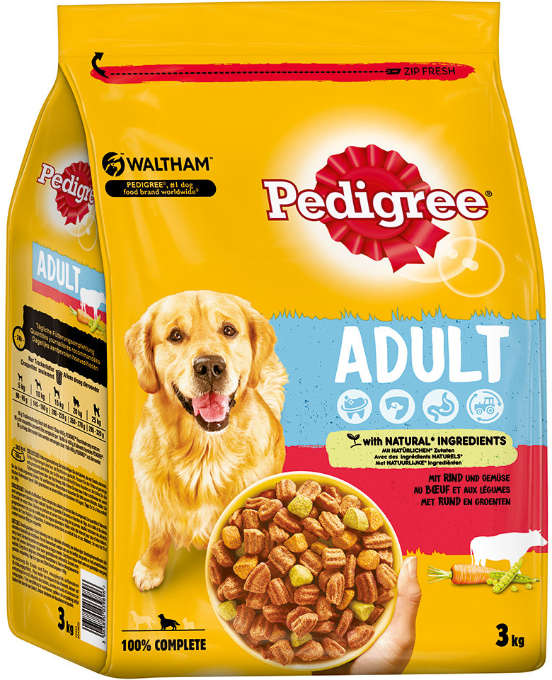 Pedigree Adult s hovězím a zeleninou 7 kg