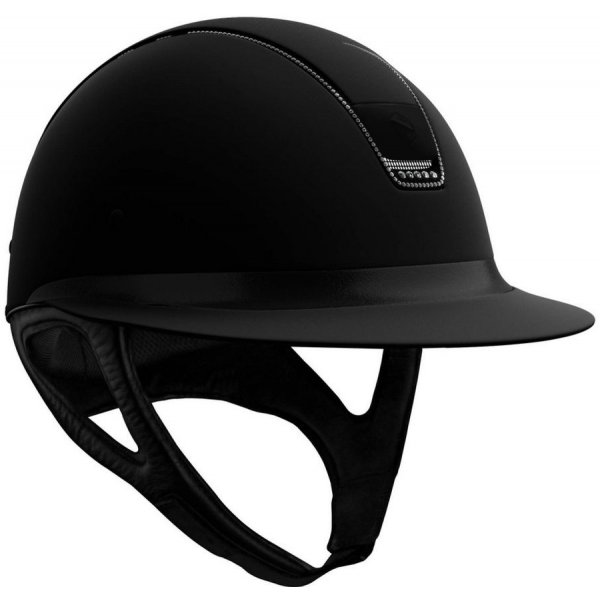 Jezdecká helma Samshield Jezdecká helma Miss Shield Shadowmatt chrome black Full SW 2.0 černá