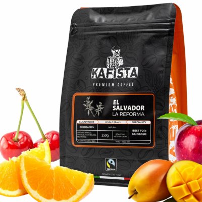 Kafista Výběrová káva EL Salvador La Reforma 100% Arabica Praženo v Itálii perfektní pro espresso 250 g – Hledejceny.cz