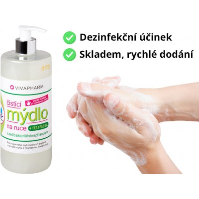 Vivaco čistící mýdlo na ruce s přírodními antibakteriálními přísadami a Tea Tree 500 ml – Zbozi.Blesk.cz