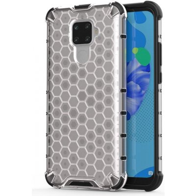 Pouzdro HoneyComb Armor Case Huawei Mate 30 Lite / Nova 5i PRO clear bílé