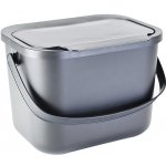 Bini Koš na bioodpad šedý 6 l – Zboží Dáma