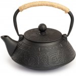 ManuTea Litinová čajová konvice se sítkem 800 ml černý dekor – Zbozi.Blesk.cz