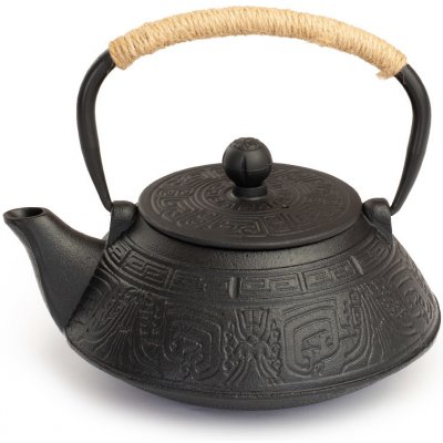 ManuTea Litinová čajová konvice se sítkem 800 ml černý dekor – Zbozi.Blesk.cz