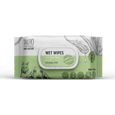 Tauro Pro Line Vhčené ubrousky TPL PURE NATURE Aloe Vera 40 ks – Hledejceny.cz