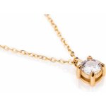 Franco Bene Diamond pozlacený náhrdelník stříbrný 867 – Zboží Dáma