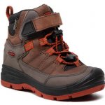 Keen dětské kotníkové boty Redwood MID WP coffee bean/picante – Hledejceny.cz
