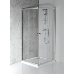 Aqualine Agga AGGA čtvercová sprchová zástěna 900x900mm, čiré sklo HLF909Y