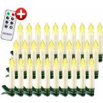 monzana® Sada 30 LED vánočních svíček | bílé – Hledejceny.cz