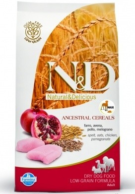 N&D Low Grain DOG Adult Maxi Chicken & Pomegranate 2,5 kg