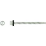 RAWLPLUG Šroub samovrtný OC do kovu max 5 mm, HEX hlava + ocel podložka - zinek bílý Varianta: 5,5 x 25 mm – Hledejceny.cz