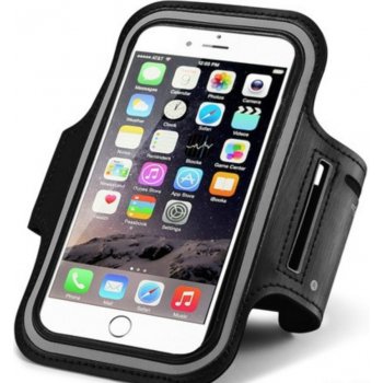 Pouzdro Sportiso Sportovní Armband iPhone 6/6S/7/8 Černé