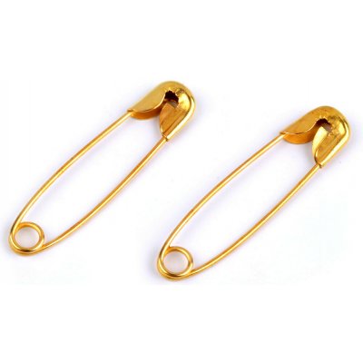 Spínací špendlíky délka 28 mm Varianta: 2 zlatá, Balení: 100 svaz. – Zboží Dáma