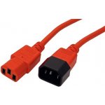 Roline Kabel síťový prodlužovací IEC320 C14 - IEC320 C13, 3m, červený - 19.08.1531 – Sleviste.cz