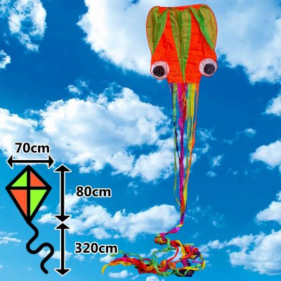 D&P Šarkan chobotnica oranžovo-zelená – Zboží Dáma