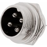 LaskaKit Konektor GX16 16mm 4 piny panel – Zboží Dáma