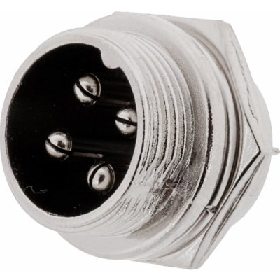 LaskaKit Konektor GX16 16mm 4 piny panel – Zboží Dáma