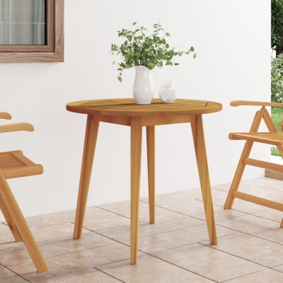 OMAXI 107874 Zahradní stolek Ø 85 x 75 cm masivní akáciové dřevo – Hledejceny.cz
