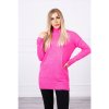 Dámský svetr a pulovr Stojanový svetr růžový