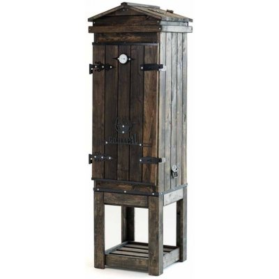 Grillpal Dřevěná udírna OD233L/110 z olše černá – Zboží Dáma