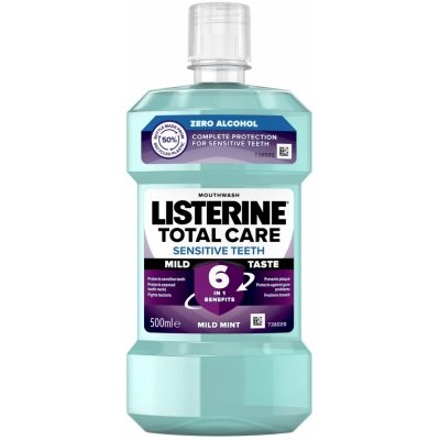 Listerine Total Care Sensitive ústní voda pro kompletní ochranu citlivých zubů 500 ml – Zboží Mobilmania