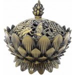 Nefertitis Kadidelnice kovová Lotosový květ barva bronzová NF29770 - cca 9 cm – Zboží Dáma