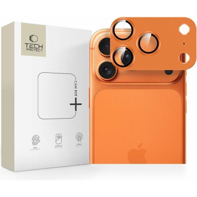 Ochranné sklo na zadní kameru Tech-Protect Camfull Fit+ iPhone 17 Pro Max Cosmic Orange – Zboží Živě