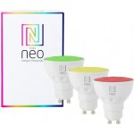 Immax NEO SMART sada 3x žárovka LED GU10 6W RGB+CCT barevná a bílá, stmívatelná, Wi-Fi, TUYA – Sleviste.cz