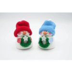 BD-Tova Figurka sněhulák s věnečkem, různé barvy, 1 ks, 8 cm – Hledejceny.cz
