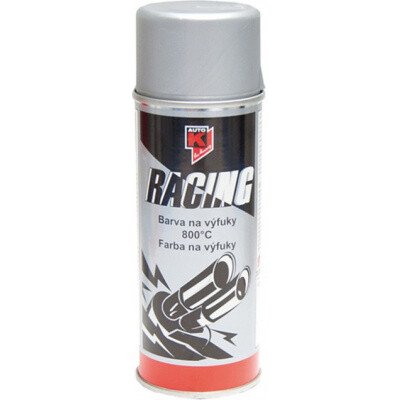 Auto-K Racing žáruvzdorná barva 800°C na výfuky, stříbrná, 400 ml – Sleviste.cz