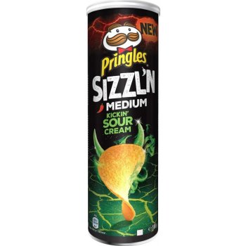 Pringles Sizzl'n Medium Sour Cream 180 g