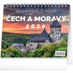 Stolní Nejkrásnější místa Čech a Moravy 2026 – Zboží Dáma