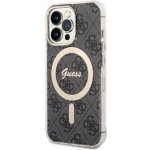 Pouzdro Guess 4G IML MagSafe iPhone 13 Pro černé – Zboží Mobilmania