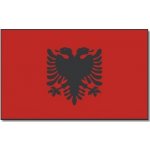 Vlajka Albánie 30 x 45 cm na tyčce – Hledejceny.cz