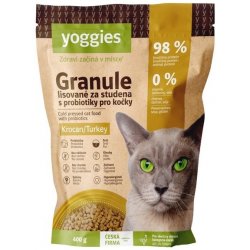 Yoggies Granule s krocaním masem pro kočky lisované za studena s probiotiky 400 g
