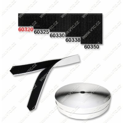 Stuhový uzávěr samolepící 20 mm bílá – Zboží Mobilmania