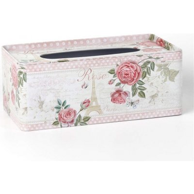 Home Decor plechový box na papírové kapesníky Rose – Zbozi.Blesk.cz