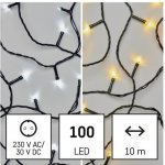 Emos D4AL05 LED vánoční řetěz venkovní i vnitřní 2v1 teplá studená bílá 10 m – Hledejceny.cz