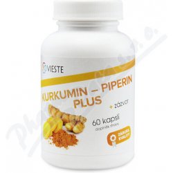 Doplněk stravy Vieste Kurkumin-piperin plus 60 tablet