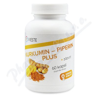 Vieste Kurkumin-piperin plus 60 tablet – Hledejceny.cz