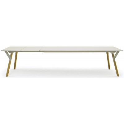 Varaschin rozkládací Link obdélníkový 240-295-350x100x72 cm rám kov nohy teak deska HPL kat. A – Hledejceny.cz