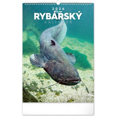 nástěnný Rybářský 33 x 46 cm 2026 – Zboží Dáma